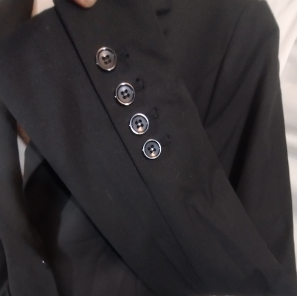 The Limited Blazer buttonUp Jacket, Women, Black, Spread Collar, Long Sleeve, 8 - Picture 10 of 11